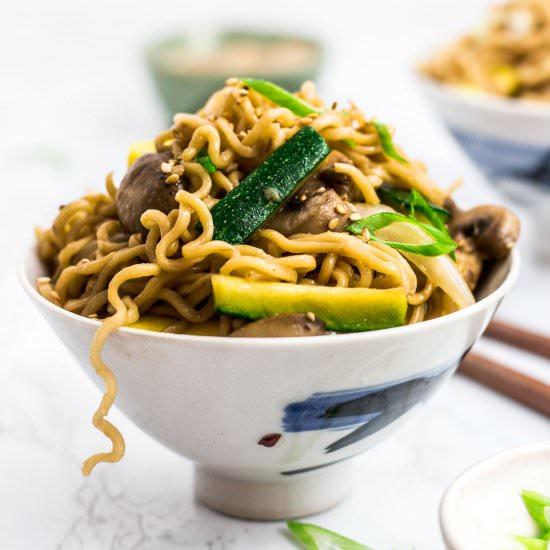 Hibachi Vegetable Ramen Stir Fry