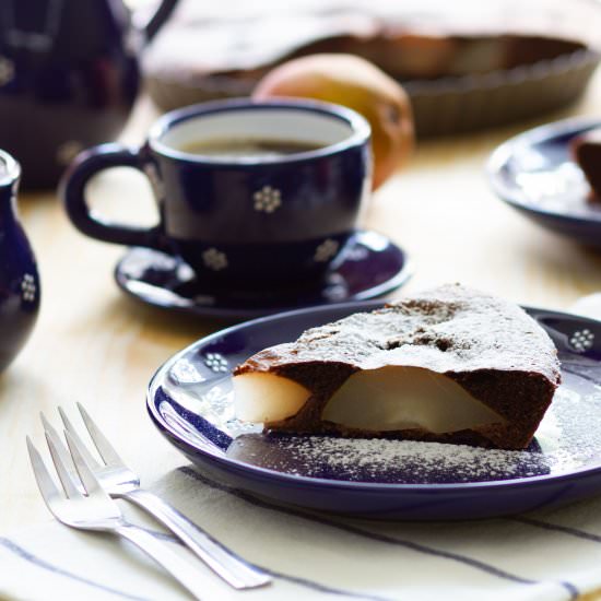Gluten-free pear cake