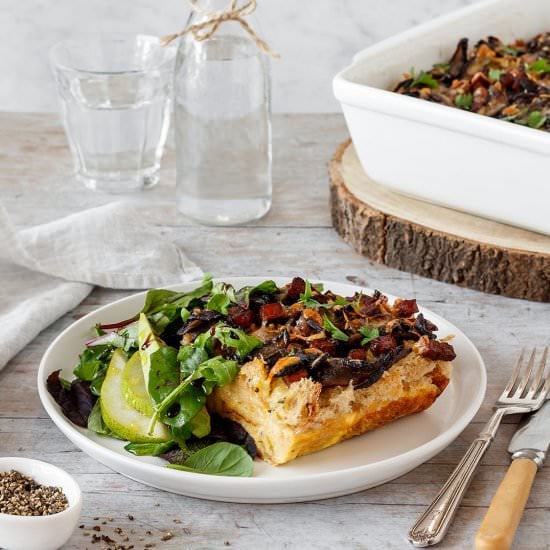 Savoury Bread and Butter Pudding