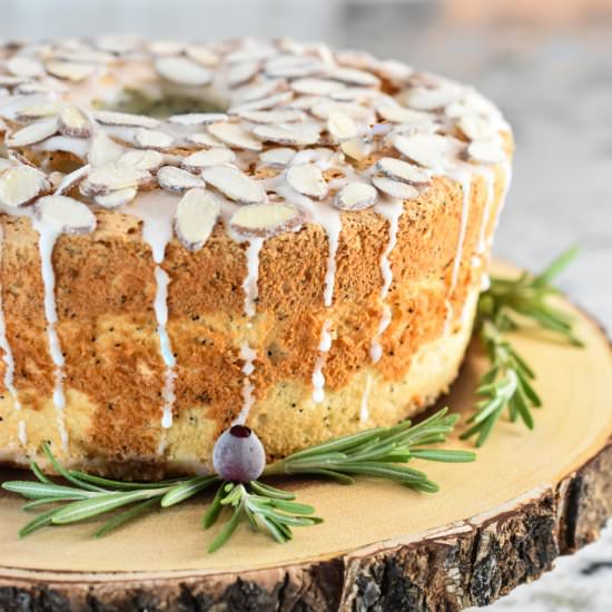 Poppy Seed Angel Food Cake