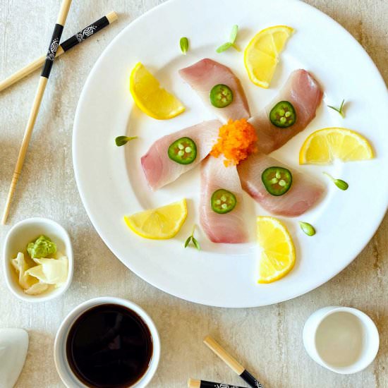 Yellowtail Sashimi and Citrus Ponzu