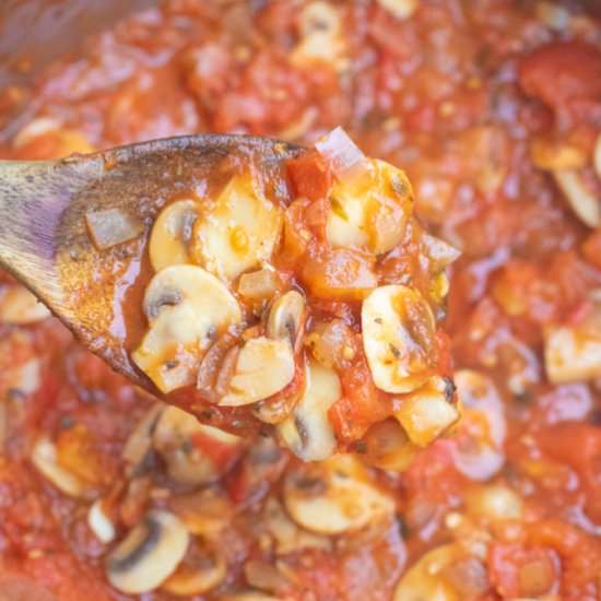Homemade Mushroom Marinara