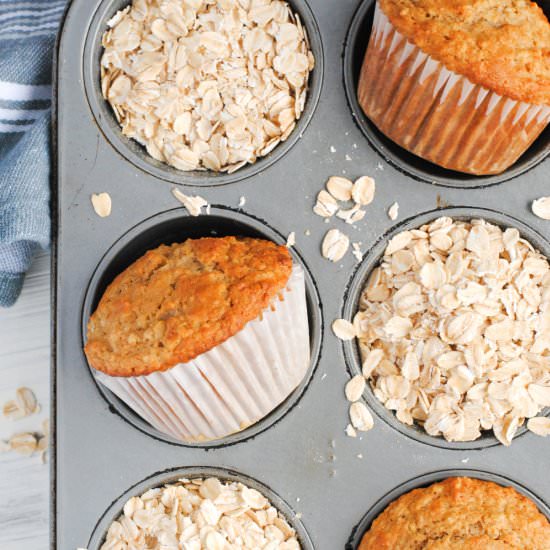 Cinnamon Oatmeal Muffins