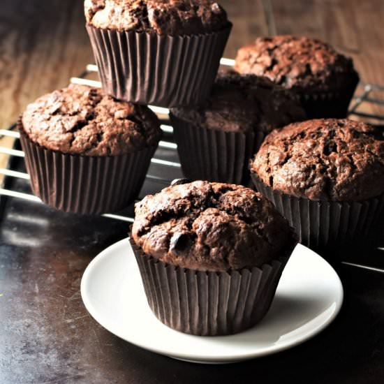 Sweet Potato Chocolate Muffins