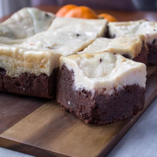 Orange Cheesecake Brownies