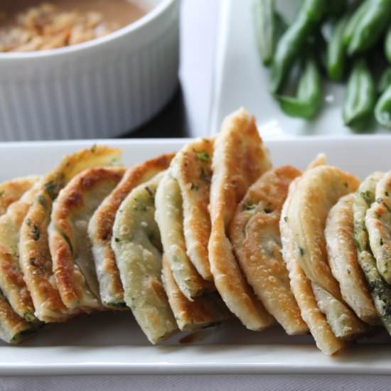 Cilantro Chive Pancakes