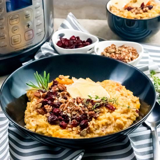 Festive Instant Pot Pumpkin Risotto
