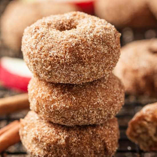 Cinnamon Apple Baked Donuts