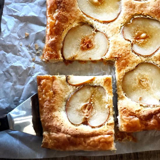 Pear, Vanilla Frangipane Tart