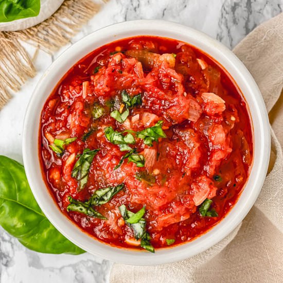 QUICK MARINARA SAUCE RECIPE