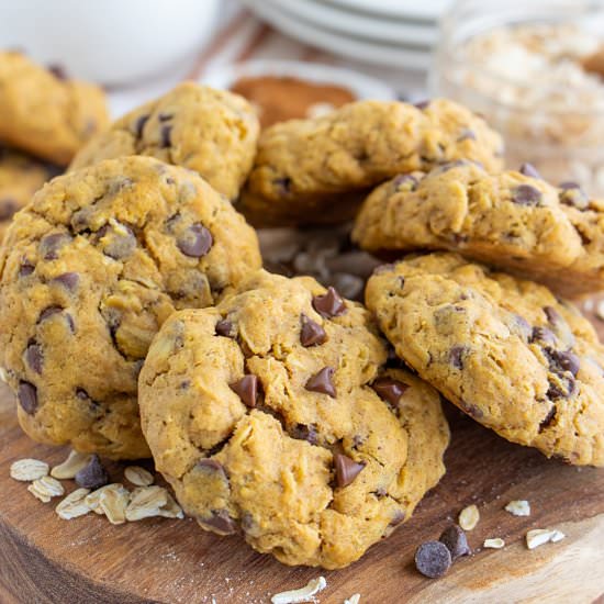 Vegan Pumpkin Oatmeal Cookies