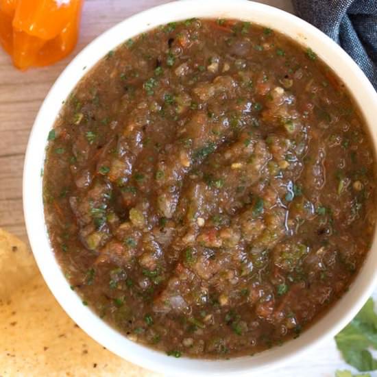 Roasted Pineapple Habanero Salsa
