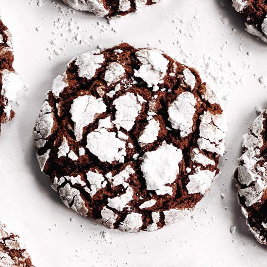 Cake Mix Crinkle Cookies