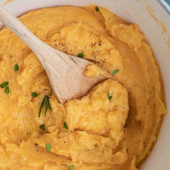 Yam And Sweet Potato Mash