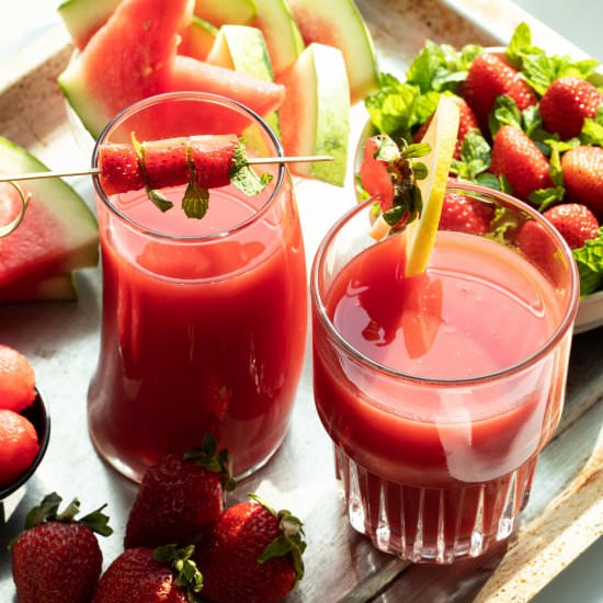 Strawberry Watermelon Juice