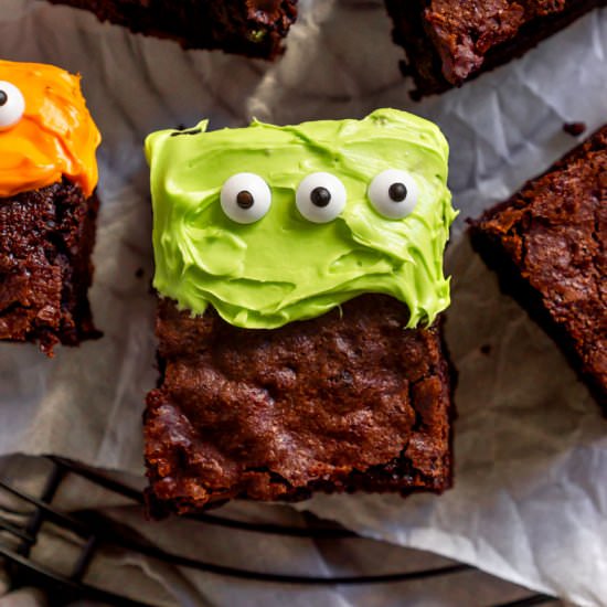 Halloween Monster Brownies