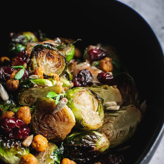 Brussels Sprouts & Crispy Chickpeas