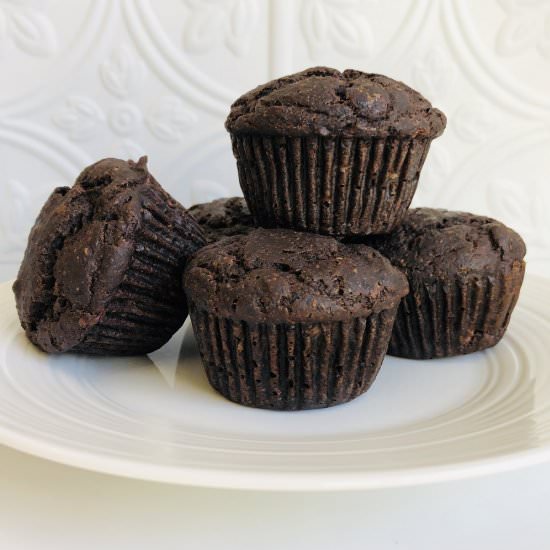 Chocolate Buckwheat Muffins