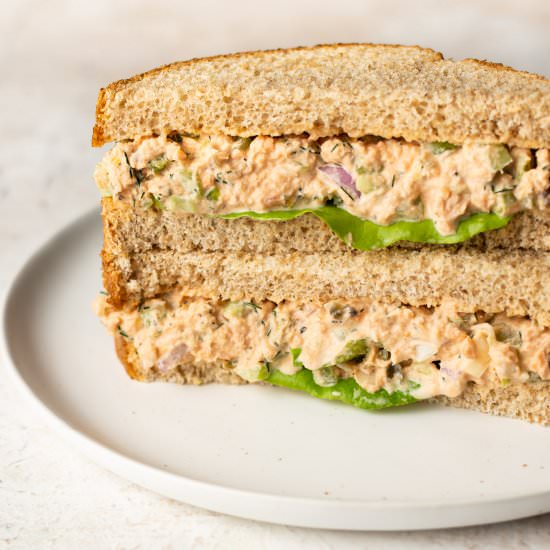 canned salmon salad