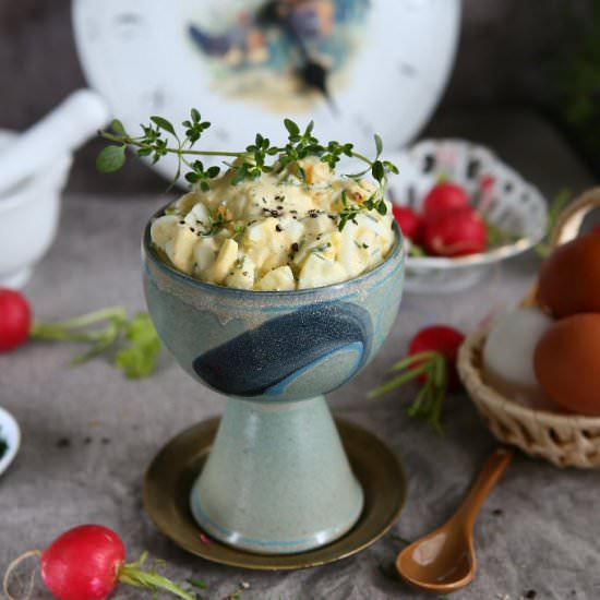 Egg Salad with Cherry Radish