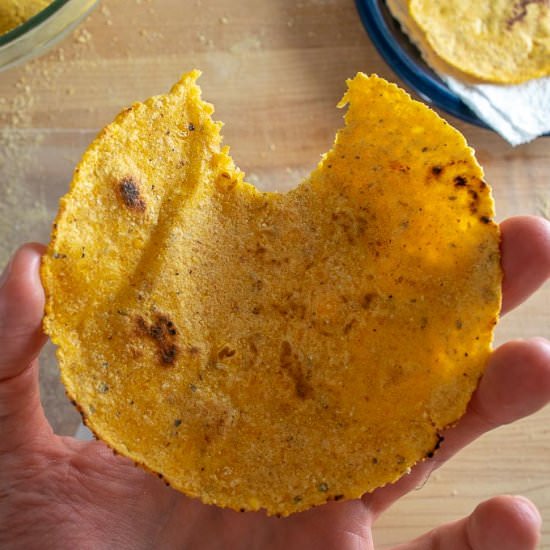 Corn Tortillas Made From Popcorn