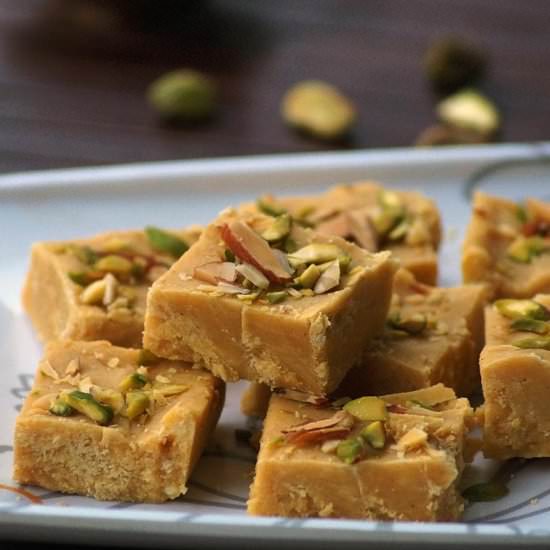 Condensed Milk Chickpea Flour Fudge