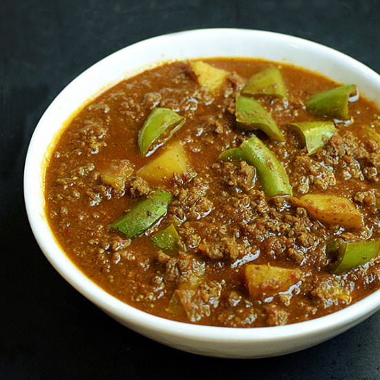 Keema with Peppers and Potatoes