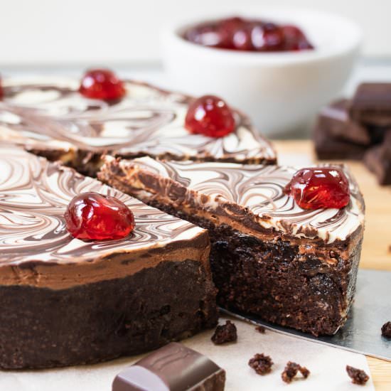Cherry & Chocolate Biscuit Cake