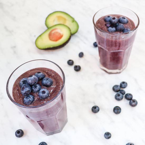 Blueberry Avocado Smoothie
