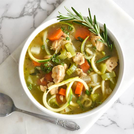 Paleo Chicken “Noodle” Soup
