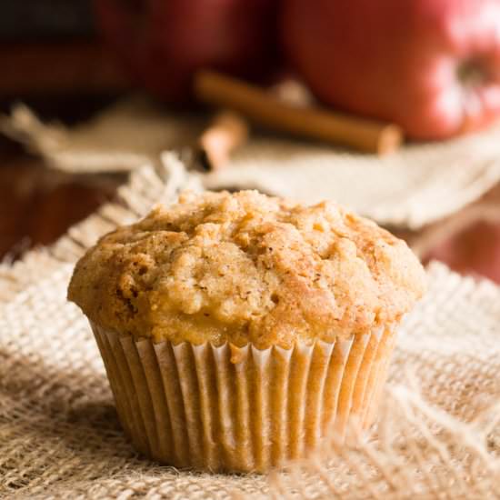 Streusel Top Apple Muffins