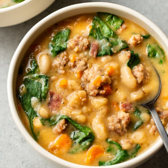 italian sausage white bean soup