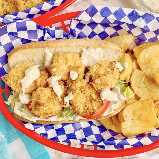Baked Shrimp Po’ Boy
