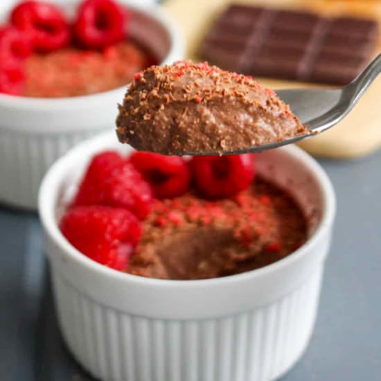 Paleo Coconut Dark Chocolate Mousse