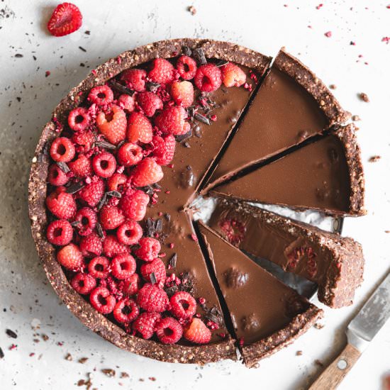 Raspberry Chocolate Ganache Tart