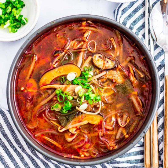 Vegan Yukgaejang with Mushroom