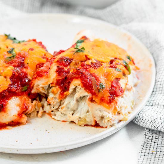 Healthy Chicken Enchiladas
