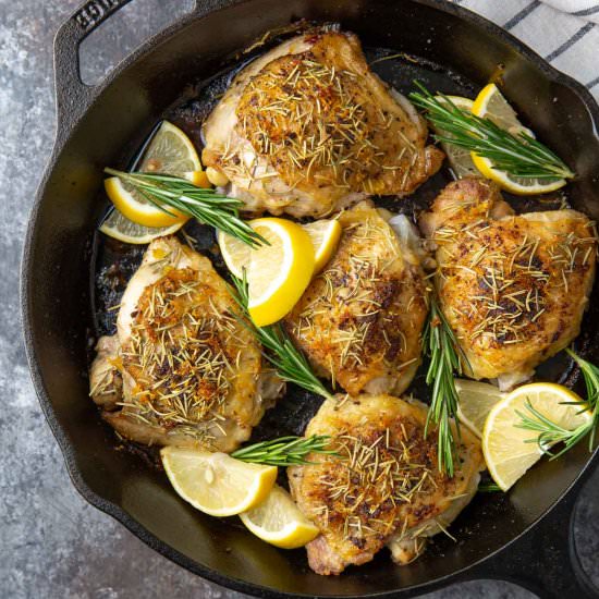 lemon rosemary chicken thighs