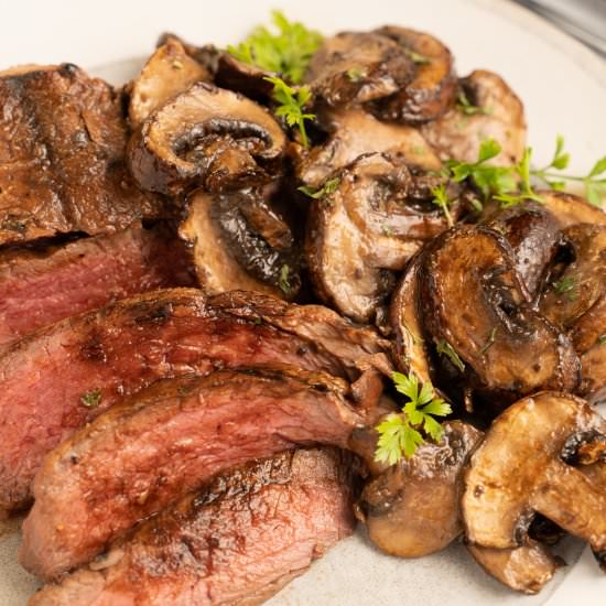 Air Fryer Marinated  Mushrooms