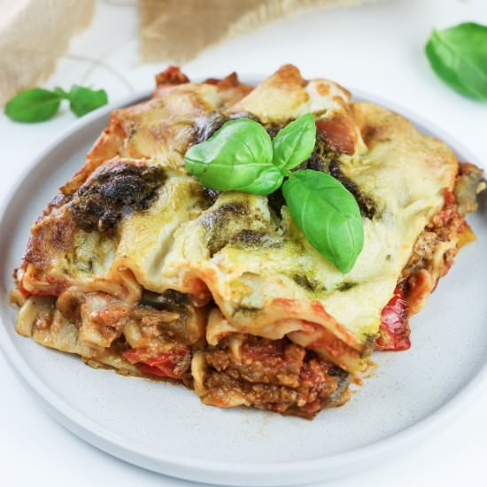 Vegetable Lasagna with Pesto