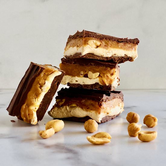 Homemade Snickers Bars