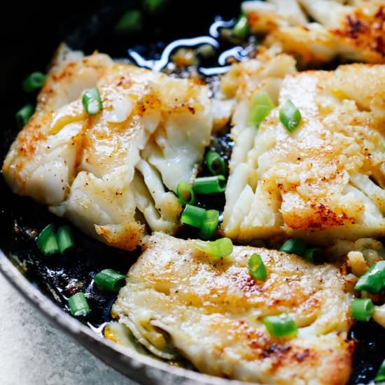 garlic butter cod fish