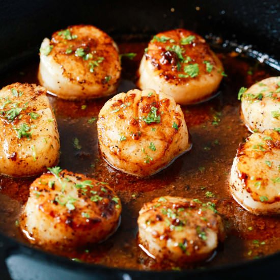 Garlic Butter Scallops Recipe