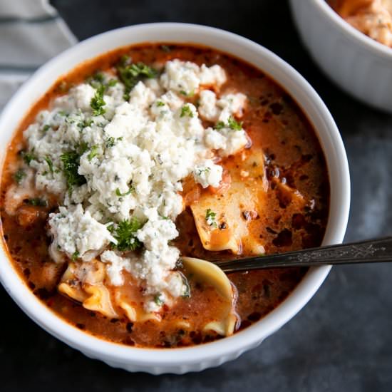 Lasagna Soup