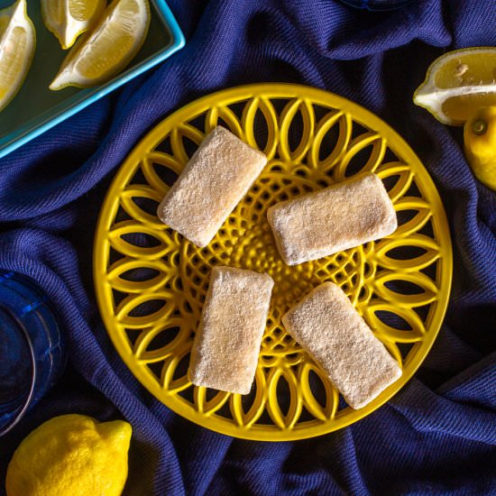 Lemon Coconut Protein Bars