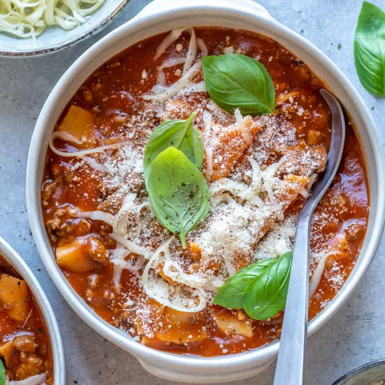 ONE POT LASAGNA SOUP