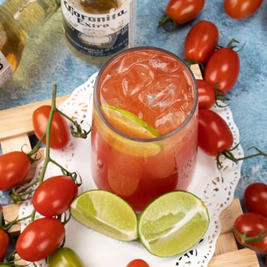 Beer and Tomato Juice