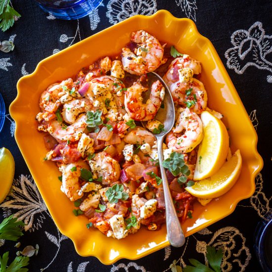 Greek Shrimp with Feta