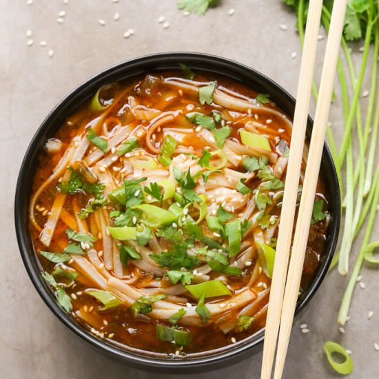 Asian Spicy Noodle Soup