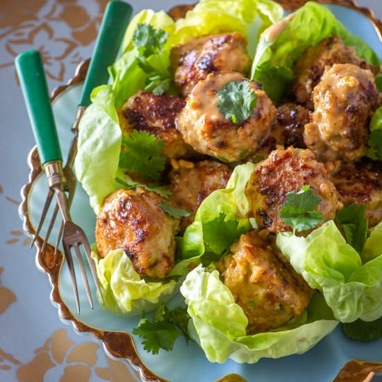 Chicken Satay Meatballs